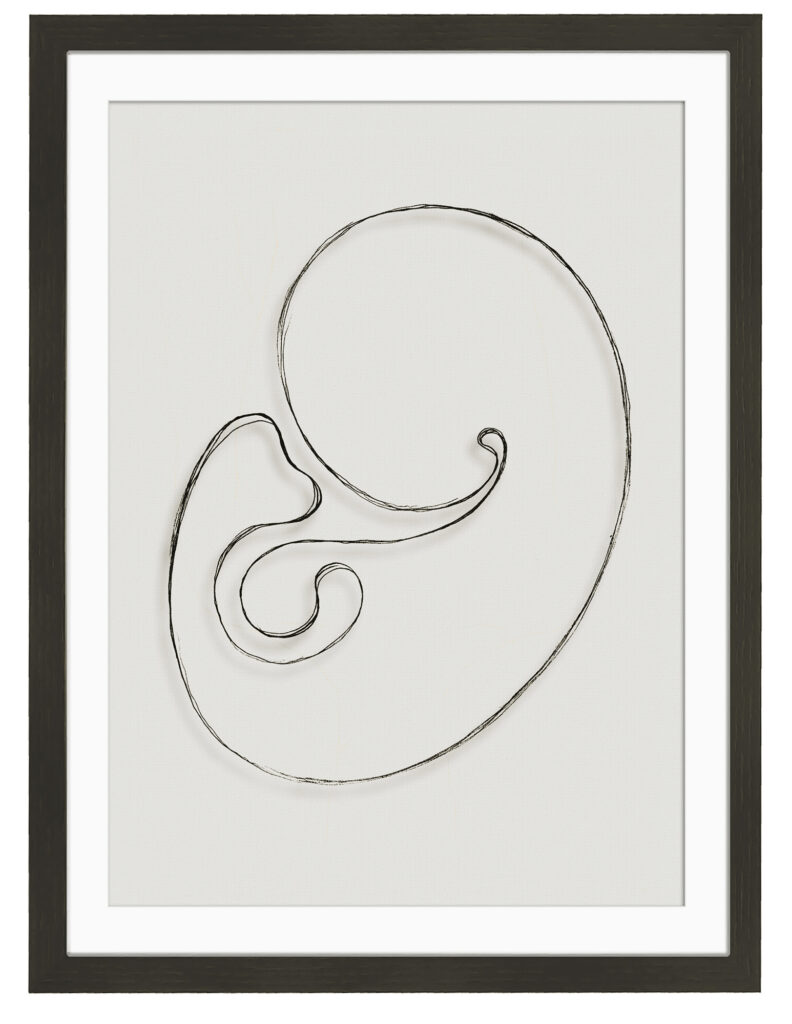 Bleistiftzeichnung, dig. bearbeitet, Dig.-Druck; 40 x 30 cm; (2001) 2025