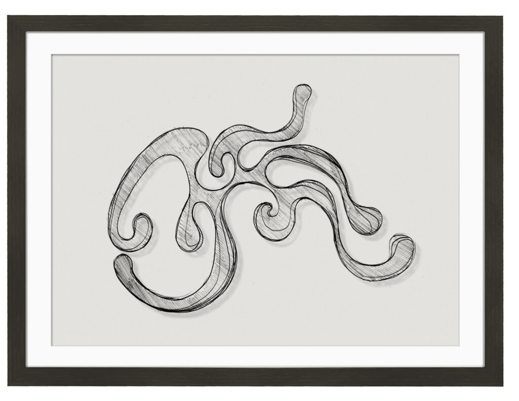 Bleistiftzeichnung, dig. bearbeitet, Dig.-Druck; 40 x 30 cm; (2001) 2025