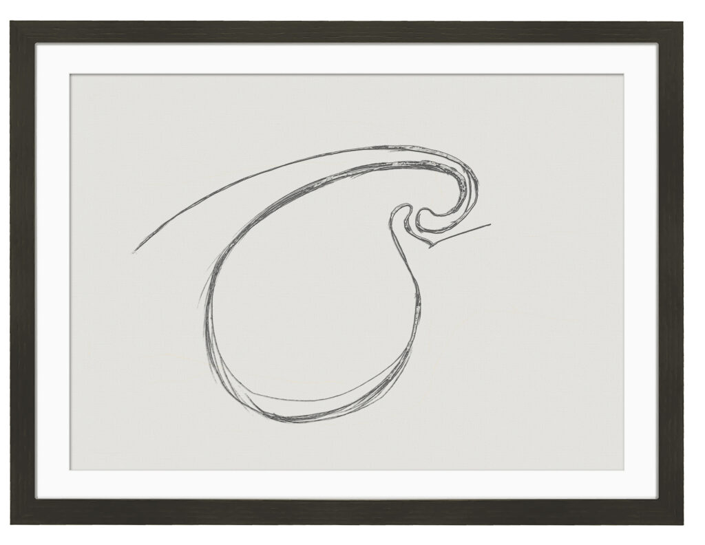 Bleistiftzeichnung, dig. bearbeitet, Dig.-Druck; 40 x 30 cm; (2001) 2025