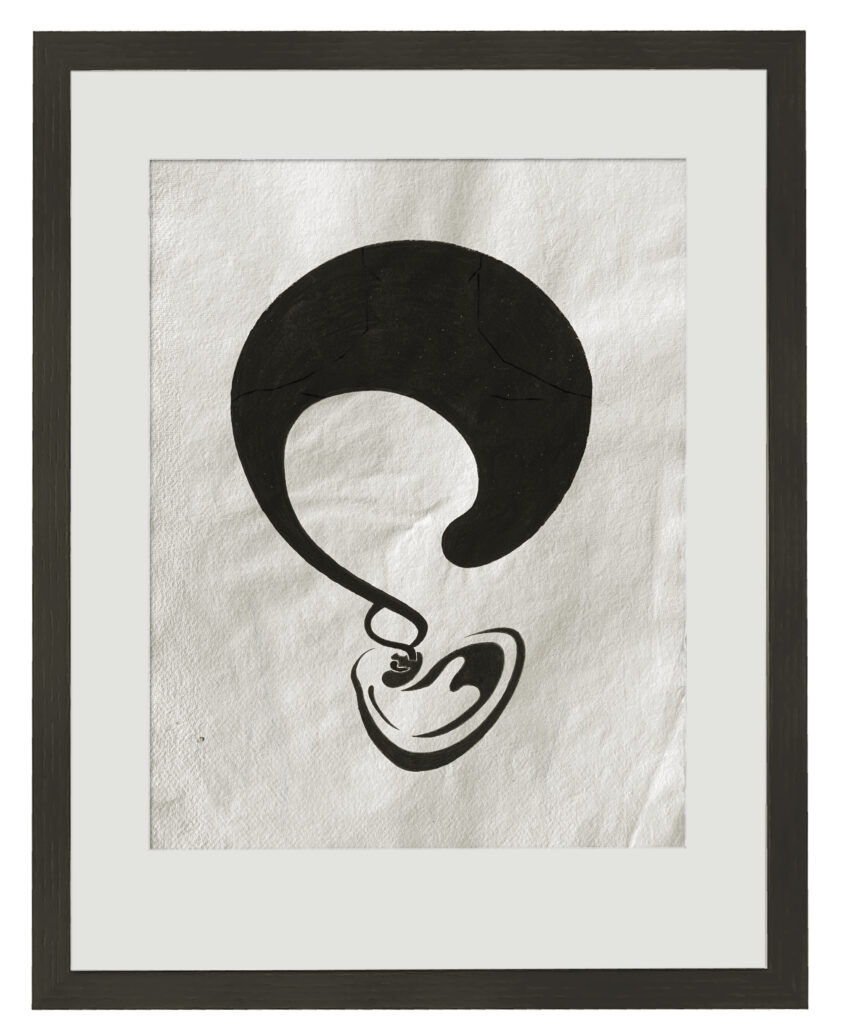 Zeichnung; Tusche, Bleistift; Büttenpapier; 42 x 30 cm; 2026